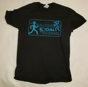 Kickball League of Baltimore schwarzes kurzärmliges Damenshirt Größe Medium - Bild 1 von 2