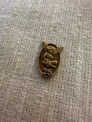 VERY RARE 1996 DISNEY WDW TINKER BELL CAST MEMBER 25 YEAR SERVICE PIN - Image 1 of 3