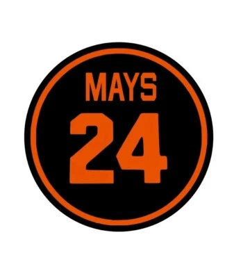 Willie Mays 24 Vinyl Decal Sticker Memorial San Francisco Giants 2x2 Inch! - Image 1 of 4