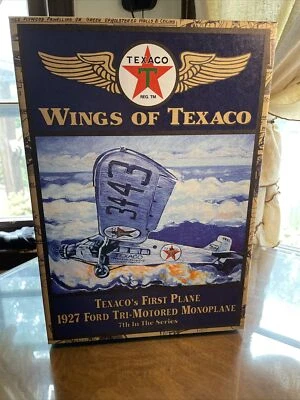 Ertl Wings of Texaco 1927 Ford Tri-Motored Mono Avión Modelo Banco Nuevo en Caja 7º  Foto 1 de 4