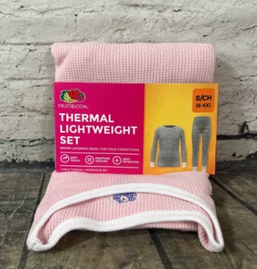 Fruit Of The Loom Girls Sz S/CH  Thermal Lightweight Base Layer Moisture Wicking - Picture 1 of 7