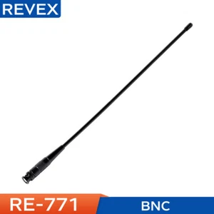 REVEX RE-771 BNC Antenna 144/430MHz Dual Band for YAESU/HYT Walkie Talkie - Picture 1 of 6