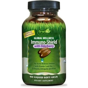 Irwin Naturals Immuno Shield with Elderberry 60 Sgels - Picture 1 of 1