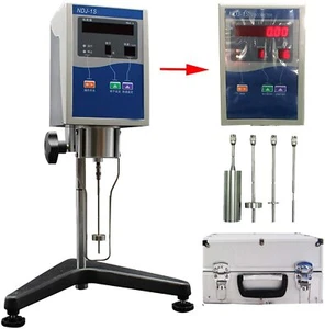 Flüssigöl Kunststoffe Farbe Rotationsviskometer Viskositätsmessgerät Fluidiimeter Tester - Bild 1 von 12