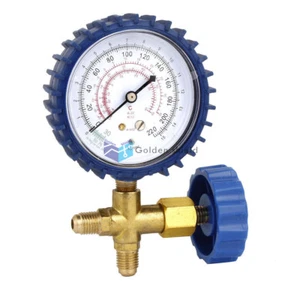 CT-466 Klimaanlage blau 3Wege Ventil 1/4"NPT Gewinde Einzelkrümmer Stärke220✦Kd - Bild 1 von 3