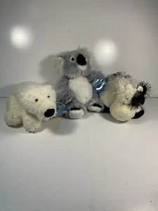 Ganz Webkinz 3 New With Codes, Koala HM113,Polar Bear HM 116,Cow HM 003 - Picture 1 of 19