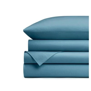 Flannel Sheets King Teal 100% cotton flannel King Size Sheet Pillowcase Set - Picture 1 of 3