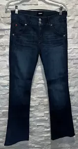 EUC Women's HUDSON Bootcut Jeans Double Button 4-Pocket Stretch Dark Rinse 29 - Picture 1 of 8