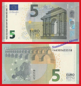 GRECIA GREECE 5 Euros 2013 (2014) YA SIGN Draghi Pick 20y SC / UNC - Picture 1 of 1
