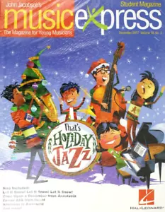 2017 NOS Christmas Holiday Jazz Music Express Student Magazine Vol 18 #3 10 Pack - Picture 1 of 3