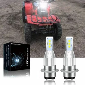 For Honda FourTrax 125 200 250 300 350 400 LED Headlight Kit H6 6000K White Bulb - Picture 1 of 7