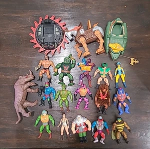 MOTU Vintage Konvolut 15 Actionfiguren, 3 Fahrzeuge, Zubehör 80er Jahre Mattel - Bild 1 von 23