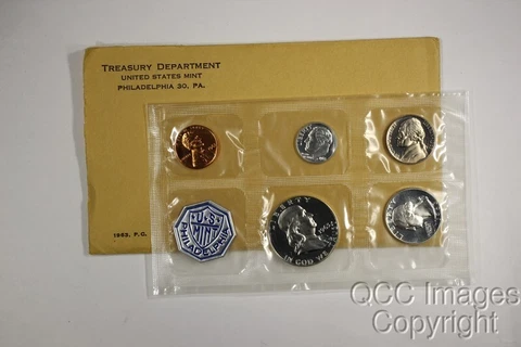 1963 US Proof Set / Original Packaging / Nice Envelope, No Stickers or Writing Cover