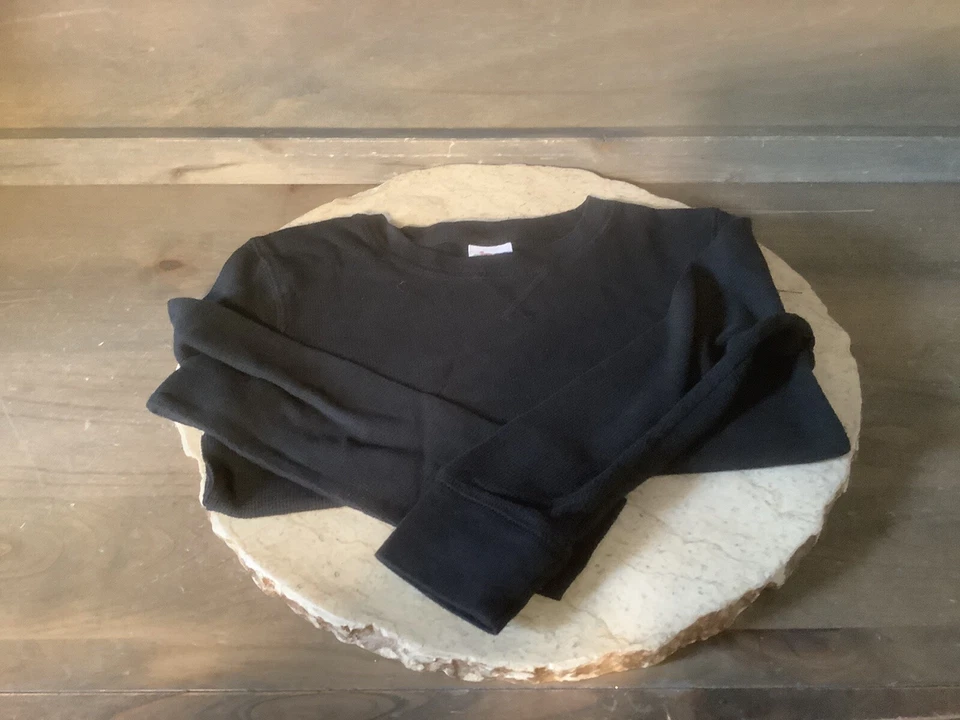 CIRCO=BLACK LONG SLEEVE CREW NECK RIBBED THERMAL SIZE 5T COTTON POLY - Image 1 of 3