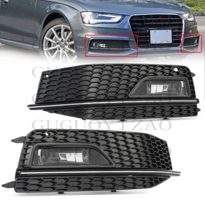 Faro antiniebla parachoques ABS con cubierta de marco 4 piezas para Audi A4 2013 2014-2016 S-Line Foto 1 de 4