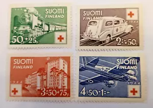 Finland * Red Cross * 1944 * -4 different * mint * - Picture 1 of 2