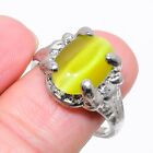 Monalisa Stone Gemstone 925 Sterling Silver Jewelry Ring Size 9.5 A265