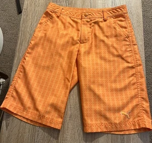 Puma Orange Youth Medium Golf Shorts - Picture 1 of 2
