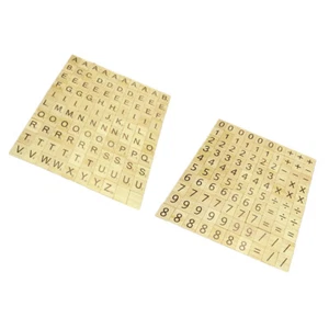 Frühes Puzzle Holzstück Kind Früherziehung Brief Holzspäne Zahlenchips - Bild 1 von 12