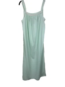 VTG Movie Star Women’s M Green Lace Knee Length Night Gown - Picture 1 of 13