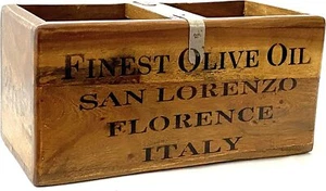 Retro Collections  Vintage Wooden Crate – Finest Olive Oil Bottle Storage - Picture 1 of 4