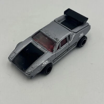 TOMICA De Tomaso Pantera GTS Car Model, Silver/Black, 1/61 Scale, 1978 TOMY F55 - Image 1 of 4