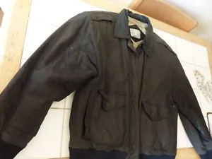SALE VINTAGE BOUNDARY WATERS MENS BLACK LEATHER JACKET - Picture 1 of 5