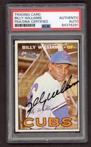 1967 Topps Billy Williams #315 PSA/DNA Signed Autograph Chicago Cubs HOF - Picture 1 of 2