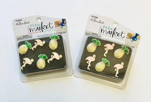 Flaming & Pineapple Push Pins Thumb Tack Decorative Teacher Planner Supply - Picture 1 of 1