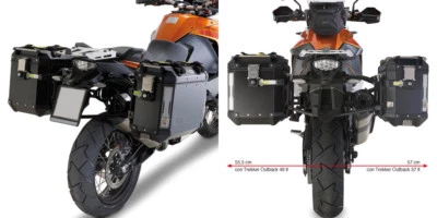 Estuches alforjas laterales KTM 1290 Super Adventure S 17-18 GIVI Trekker Outback 37+48 Foto 1 de 4