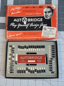 Bridge Game Auto Play Yourself by Actual Play Vintage 1950's with Charles Goren - Picture 1 of 6