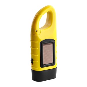 Hand Crank Solar Powered Flashlight Emergency Rechargeable LED Flashlight Torch