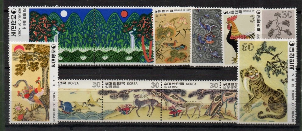 Korea Folk Painting Series Stamp sets MNH - Image 1 of 1