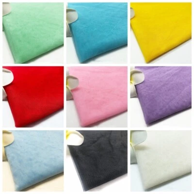 Mesh Fabric Soft Tulle Voile Dress Net DIY Sewing Wedding Bridal Skirt Material - Image 1 of 4