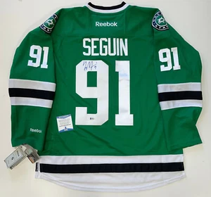 TYLER SEGUIN SIGNED DALLAS STARS RBK JERSEY BECKETT COA X-LARGE - Picture 1 of 5
