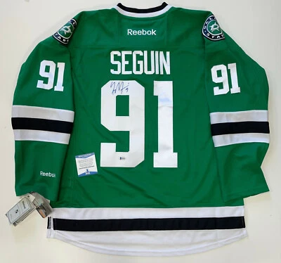 JERSEY BECKETT CERTIFICADO DE AUTENTICIDAD X GRANDE FIRMADO POR TYLER SEGUIN DALLAS STARS Foto 1 de 4