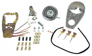 Kit de tablero de velocímetro cromado para 47-90 Harley Fat Bob tanque de gasolina 48403 - Imagen 1 de 1