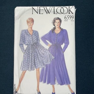 NEW LOOK PATTERN 6599 NEW Raglan Sleeve Split Skirt /Loose Jumpsuit Size 8-18 - Picture 1 of 4
