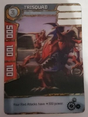 2011 Redakai: Conquer the Kairu Trisquad Red Machine #1-MON-2202 - Image 1 of 4