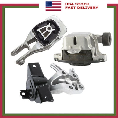 Set 3pcs Engine Motor Mounts & Auto Trans Mount For Chevrolet Trax 1.4L 13-16 - Image 1 of 4