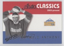 2003-04 Skybox Autographics AutoClassics Carmelo Anthony #6AC Rookie RC