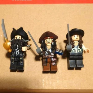 LEGO 4195 Queen Anne's Revenge Minifigure Set of 3 Pirates of the Caribbean Jack - Picture 1 of 18