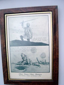 Bruce Bairnsfather "Old Bill " framed Print - Picture 1 of 2