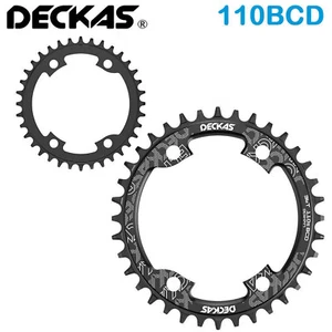 Plato DECKAS SH110BCD 7-12 velocidades estrecho ancho redondo 4 orificios 36-52T para Shimano - Imagen 1 de 20