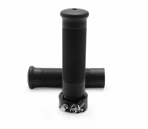 Single Cable Pull Throttle Assembly 1" Black - Jackhammer Grips - Harley Chopper - Picture 1 of 1