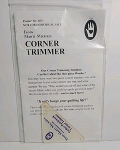 MARTI MICHELL - PERFECT PATCHWORK #8073 CORNER ACRYLIC TRIMMER & BOOKLET - Picture 1 of 5