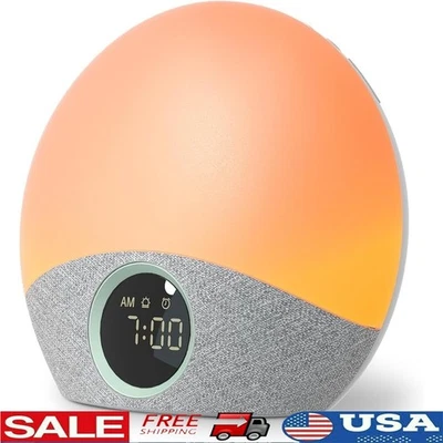 4-in-1 Wake Up Light Alarm W/ 30 Soothing Sounds Sound Machine Night Light New - Image 1 of 4