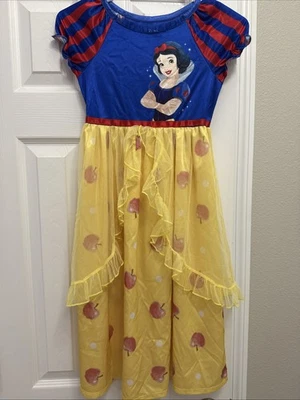 NIÑAS BLANCO COMO LA NIEVE PRINCESA DISNEY STORE DISFRAZ VESTIDO TALLA 7/8 Foto 1 de 4