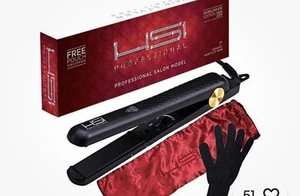 HSI Professional E038 1 inch 1st Generation Ceramic Flat Iron Hair Straightener - Picture 1 of 11