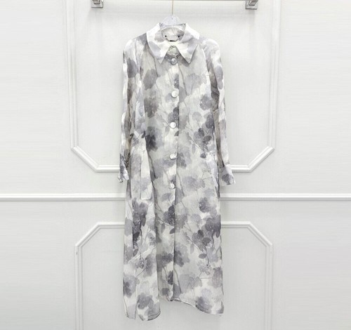 Trench cappotto Fendi in organza floreale sfumato 77287128